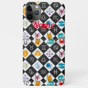 Funda Para iPhone 11 Pro Max Zodiac Sun Rótulo Astrología Calendario Thunder_Co