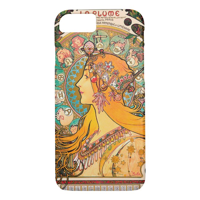 Funda De Case-Mate Para iPhone Zodiaco, Mucha (Reverso)