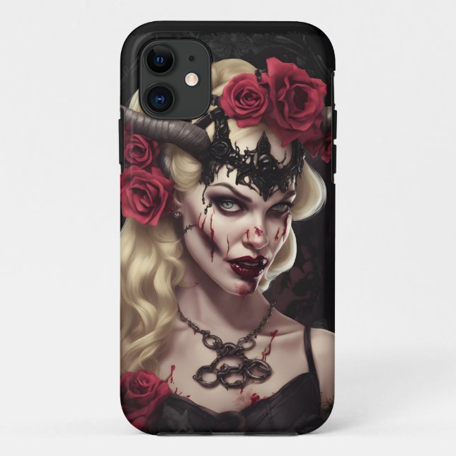 Funda De Case-Mate Para iPhone Zombie Babe 06 (Reverso)