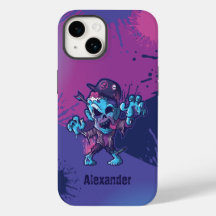 Zombie Personalizado de caracteres Splats estuche