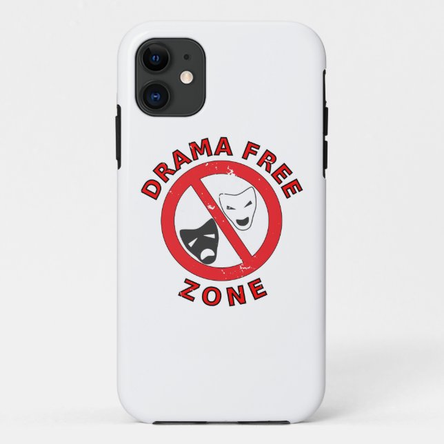 Funda De Case-Mate Para iPhone Zona libre de dramas (Reverso)