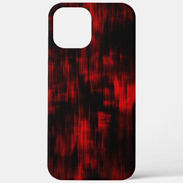 Funda De Case-Mate Para iPhone Zonas rasgadas en rojo brillante y negro (Reverso )
