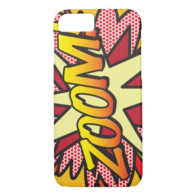 Funda De Case-Mate Para iPhone ZOOM Fun Retro Libro Pop Art (Reverso)