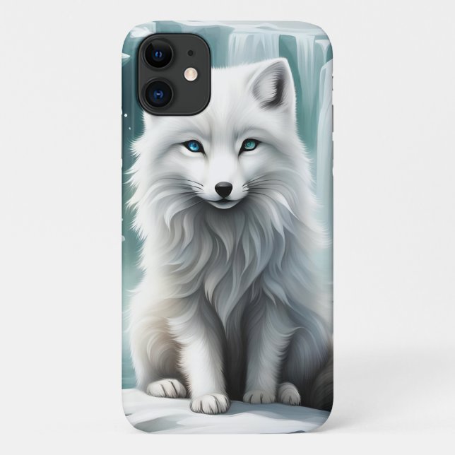 Funda De Case-Mate Para iPhone Zorro Ártico (Reverso)