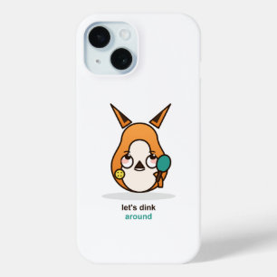 Funda Para iPhone 15 Zorro Divertido de Pickleball Deja Dink Alrededor