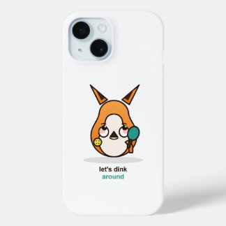 Funda Para iPhone 15 Zorro Divertido de Pickleball Deja Dink Alrededor