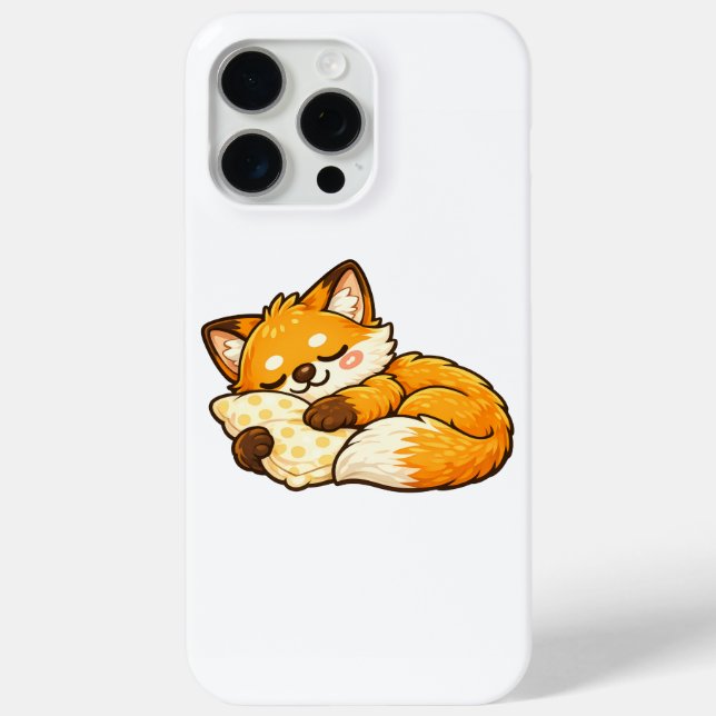 Funda De Case-Mate Para iPhone Zorro dormido lindo y acogedor (Reverso )