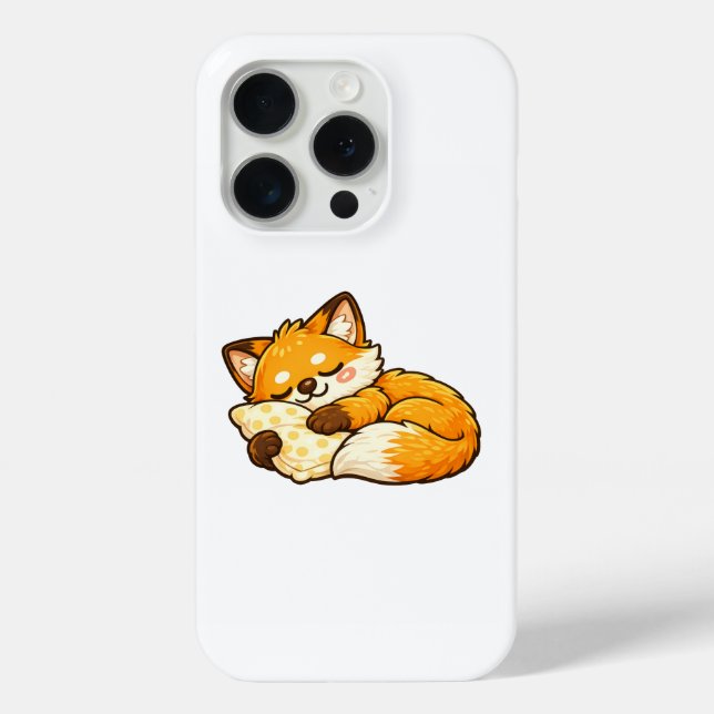 Funda De Case-Mate Para iPhone Zorro dormido lindo y acogedor (Reverso )
