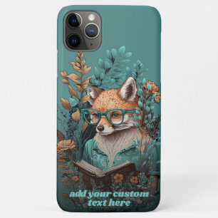 Funda Para iPhone 11 Pro Max Zorro Leer Libro Cabaña Flor Silvestre Floral Pers