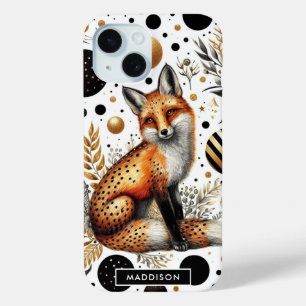 Funda Para iPhone 15 Zorro suave y puntos impecables