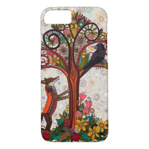 Funda Para iPhone 8/7 zorro y cuervo