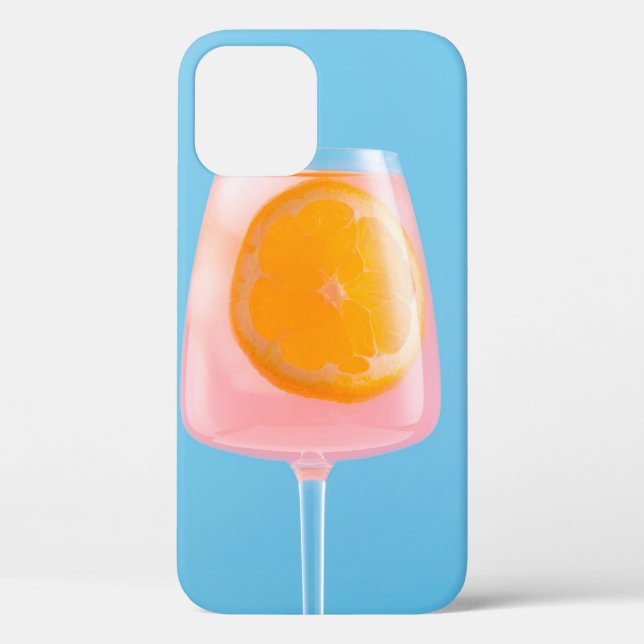 Funda De Case-Mate Para iPhone Zumo de naranja en vaso transparente (Reverso )
