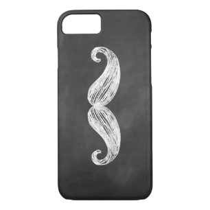 Funda de Chalkboard Mustache iPhone 7