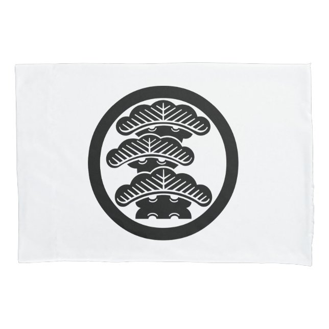 FUNDA DE COJÍN 丸に左三階松 (Anverso)