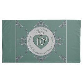 Funda De Cojín 10.º 11.20.25 Aniversario Boda