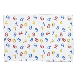 Funda De Cojín 123 Números Rojo Amarillo Azul