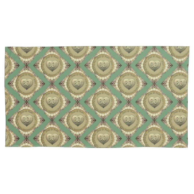 Funda De Cojín 12/30 Aniversario de la Perla (Anverso-izquierdo)