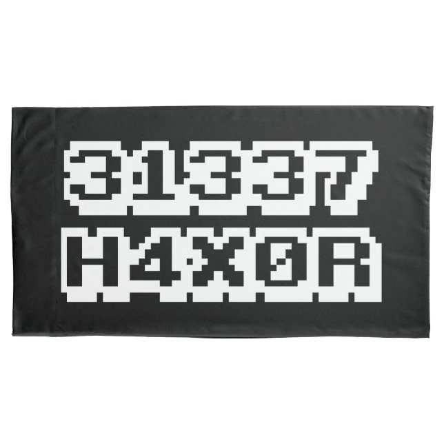 FUNDA DE COJÍN 31337 H4X0R (Anverso-izquierdo)