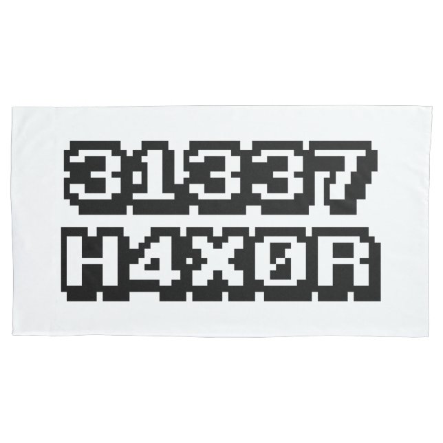 FUNDA DE COJÍN 31337 H4X0R (Anverso-izquierdo)