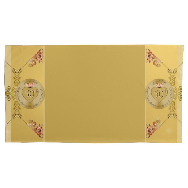 Funda De Cojín 50 o 1° Aniversario Boda (Anverso)