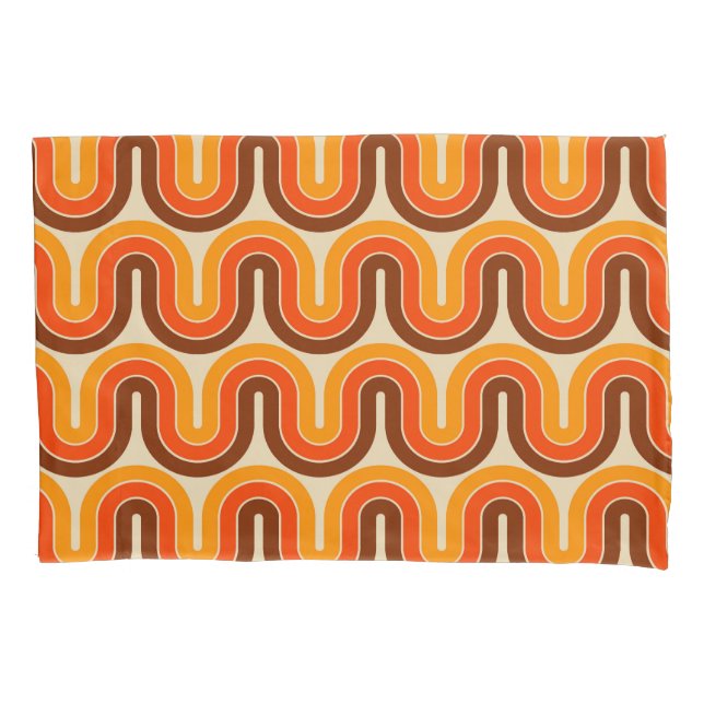 Funda De Cojín 70s Style  Geometric Design (Anverso-izquierdo)
