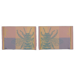 Funda De Cojín Abeja dorada moderna