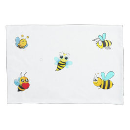 Funda De Cojín Abeja Feliz