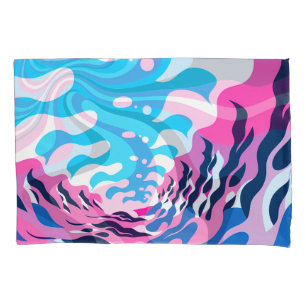 Funda De Cojín Abstract Dream Wave – Vibrant Surreal Flow