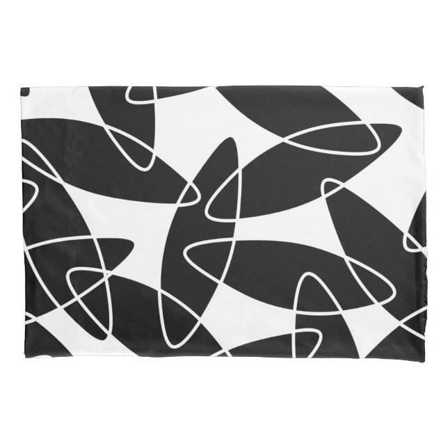 Funda De Cojín Abstract pattern - black and white. (Anverso)