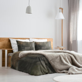 Funda De Cojín Abstract Watercolor Paint Dark Gray Brown