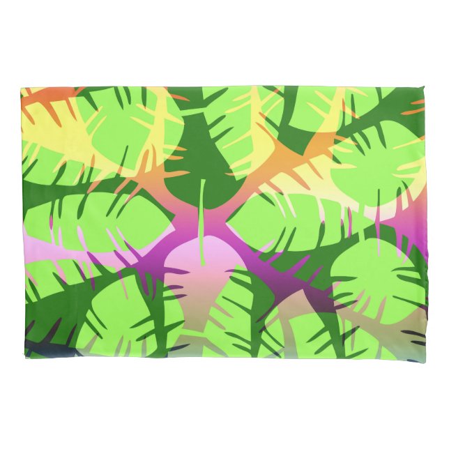 FUNDA DE COJÍN ABSTRACTO BOTÁNICO BANANA DEJA DUVET (Anverso)