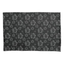 Abstracto floral silencioso negro plano