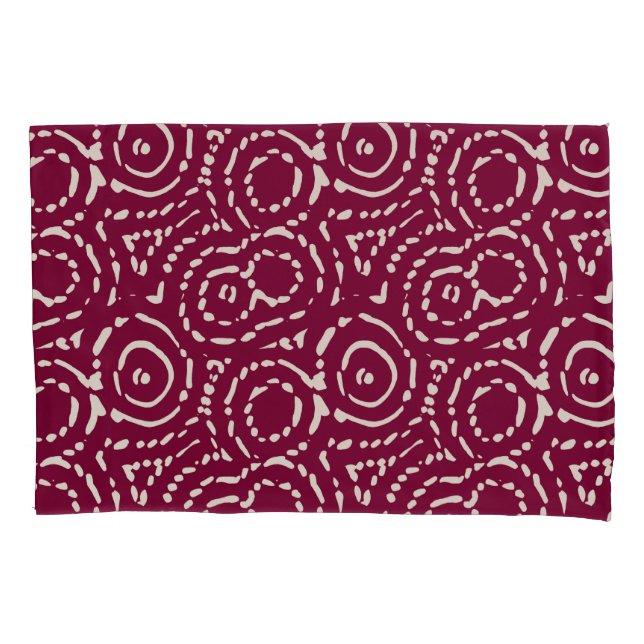 Funda De Cojín Abstracto Geométrico Rosa Vintage (Anverso-izquierdo)