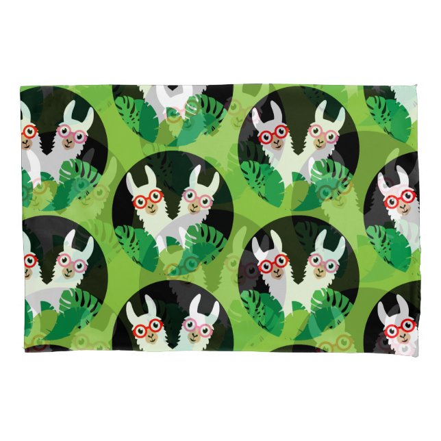 Funda De Cojín Accesorios de la flema llamada alpaca (Anverso)