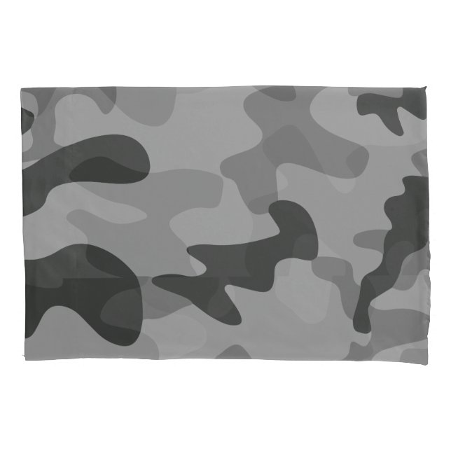 Funda De Cojín Accesorios para gris de camuflaje (Anverso)