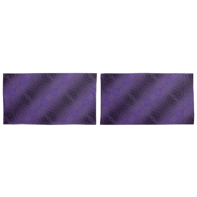 Funda De Cojín Aceptación | Medallones de Meditación Violeta (Anverso - Set)