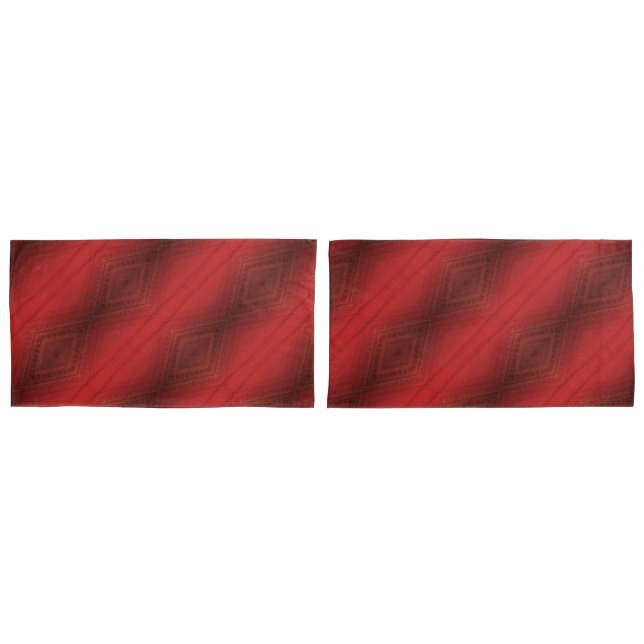 Funda De Cojín Aceptación | Patrón de Boho Ecléctico Rojo (Anverso - Set)