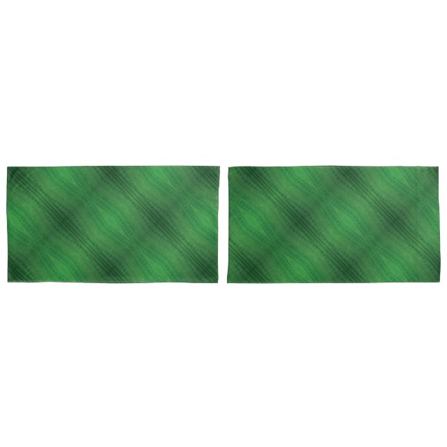 Funda De Cojín Aceptación | Patrón de boho ecléctico verde (Anverso - Set)