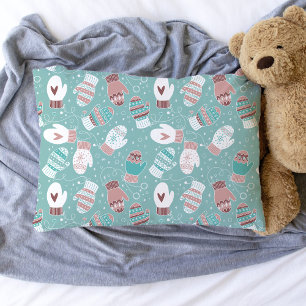 Funda De Cojín Acogedores Navidades de invierno miden el patrón e
