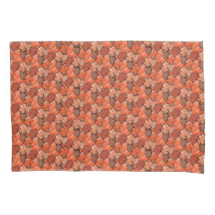 Funda De Cojín Acornos y hojas II