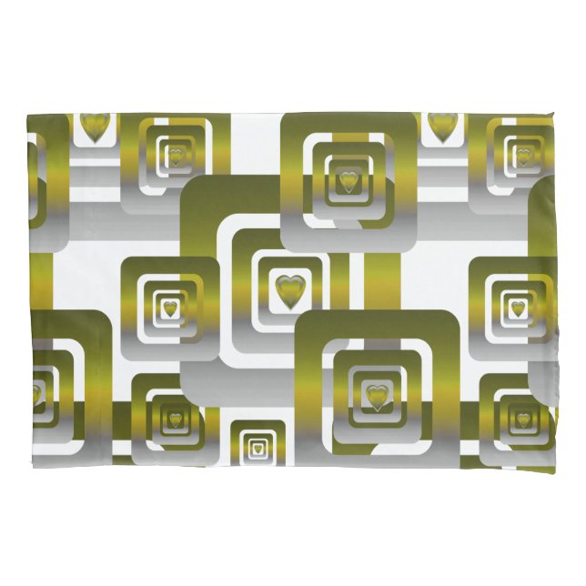 Funda De Cojín Activate My Heart Pattern Silver (Anverso)