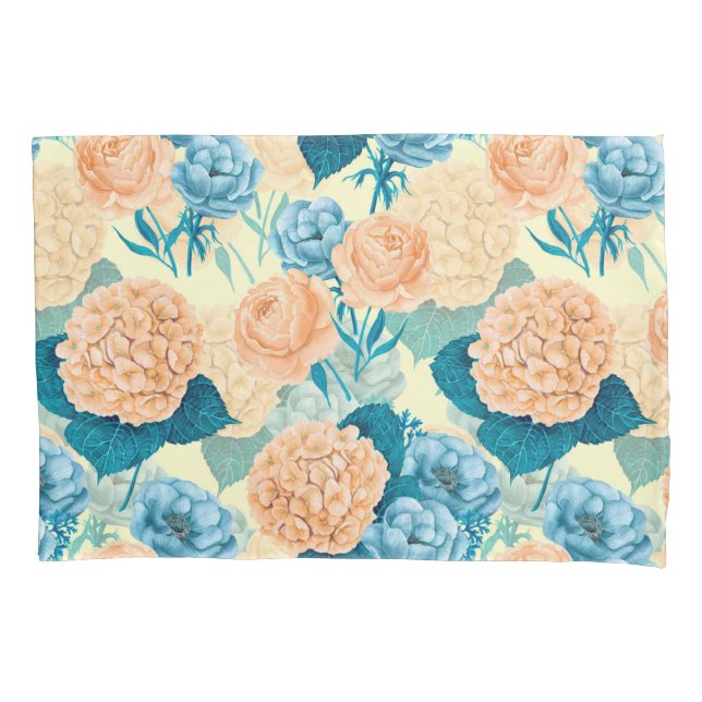 Funda De Cojín Acuarela de jardín de primavera (Anverso)