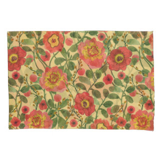 Funda De Cojín Acuarela floral retro: elegancia inmadura