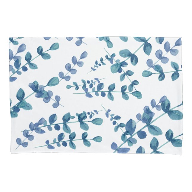 Funda De Cojín Acuarela moderna Eucalyptus vegetación botánica (Anverso)