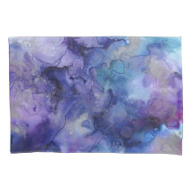 Acuarela morado y azul marcado