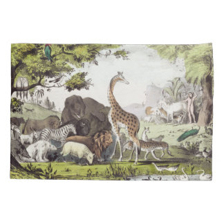 Funda De Cojín Adam nombra a las criaturas