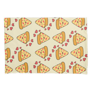 Funda De Cojín Adorable pizza vendimiosa beige niño chica