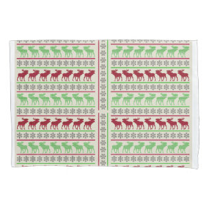 FUNDA DE COJÍN ADORNOS DE NAVIDAD RENOS