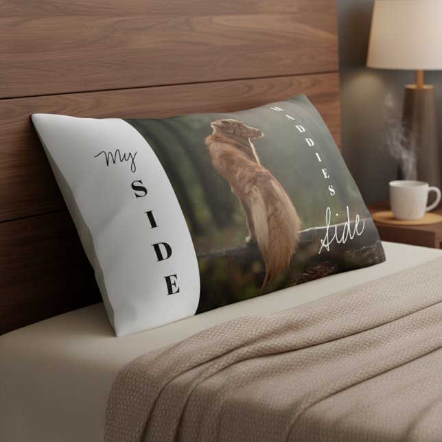 Funda De Cojín Adventure Buddy Vibes: foto del Personalizado recu (Adventure Buddy Vibes: Custom Retriever Photo Pillow Case)