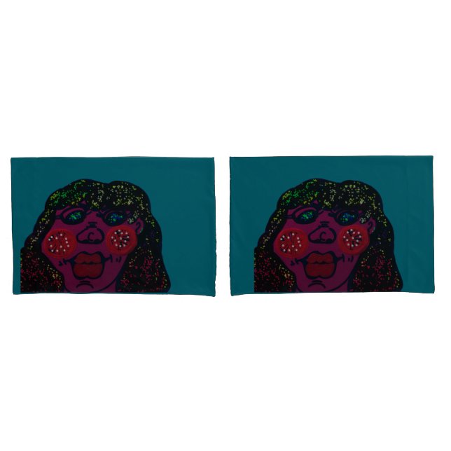 Funda De Cojín African-American Cartoon Character Pillowcases (Anverso - Set)